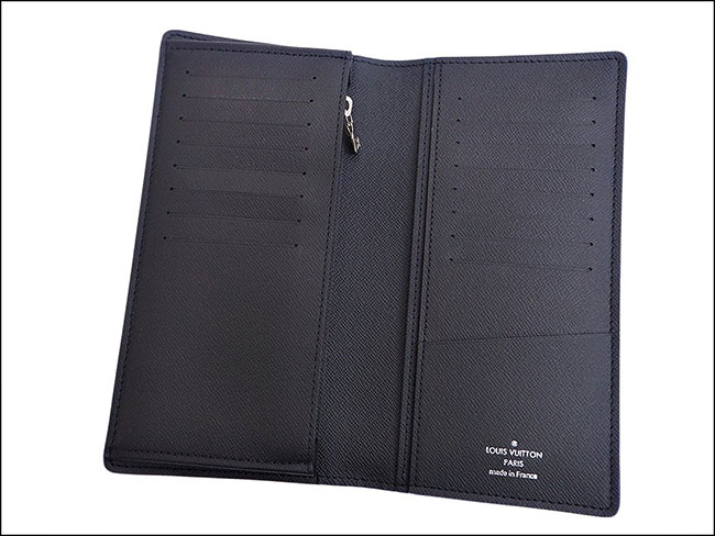 ルイヴィトンコピー LOUIS VUITTON ポルトフォイユブラザ 二つ折り長財布 ブルーxブラック M30558 タイガ メンズ ブルーライン - 商品画像 3
