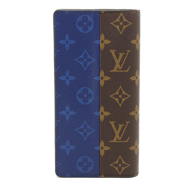 LOUIS VUITTONスーパーコピー モノグラム スプリット ポルトフォイユ ブラザ 二つ折り 長財布 ブルー ブラウン M63026 - 商品画像 10