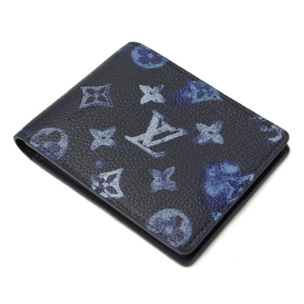 LOUIS VUITTON ルイ・ヴィトン 二つ折り財布 ポルトフォイユ・スレンダー ダークブルー モノグラムレザー M80464 - 商品画像 3