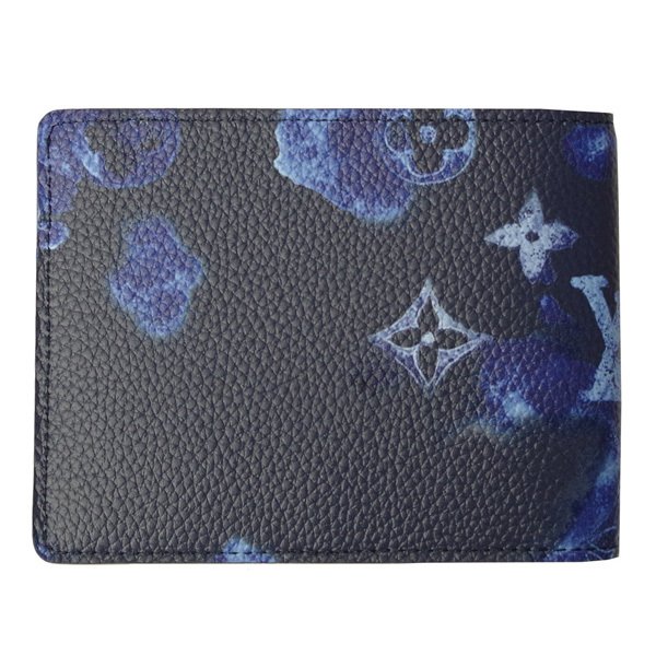 LOUIS VUITTON ルイ・ヴィトン 二つ折り財布 ポルトフォイユ・スレンダー ダークブルー モノグラムレザー M80464 - 商品画像 1