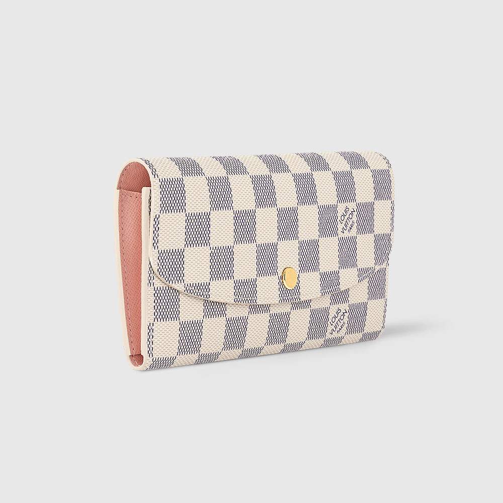 ルイヴィトンスーパーコピー 長財布 LOUIS VUITTON ポルトフォイユ エミリー ダミエ アズール ローズ バレリーヌ N41625 - 商品画像 4