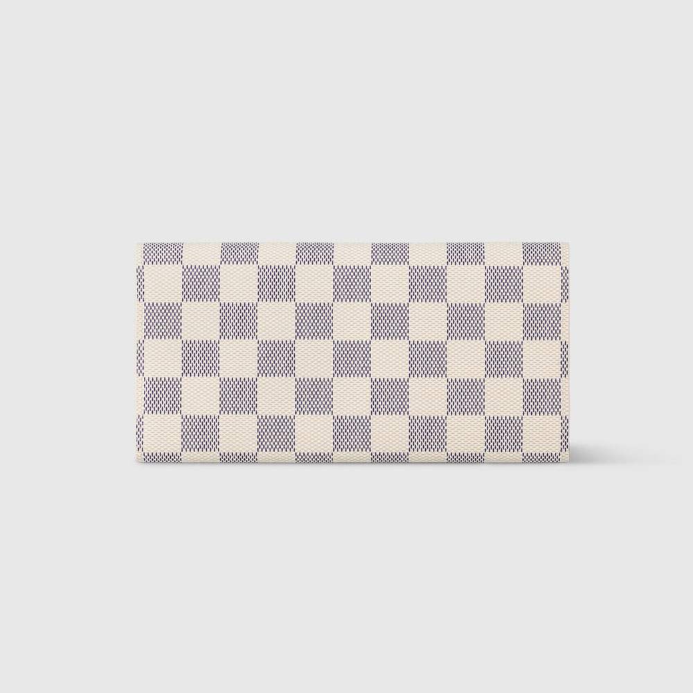 ルイヴィトンスーパーコピー 長財布 LOUIS VUITTON ポルトフォイユ エミリー ダミエ アズール ローズ バレリーヌ N41625 - 商品画像 1