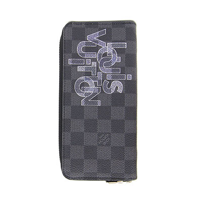 ルイ・ヴィトンコピー ダミエ グラフィット ジッピーウォレット・ヴェルティカル ラウンドファスナー長財布 N60347 グリ - 商品画像 4
