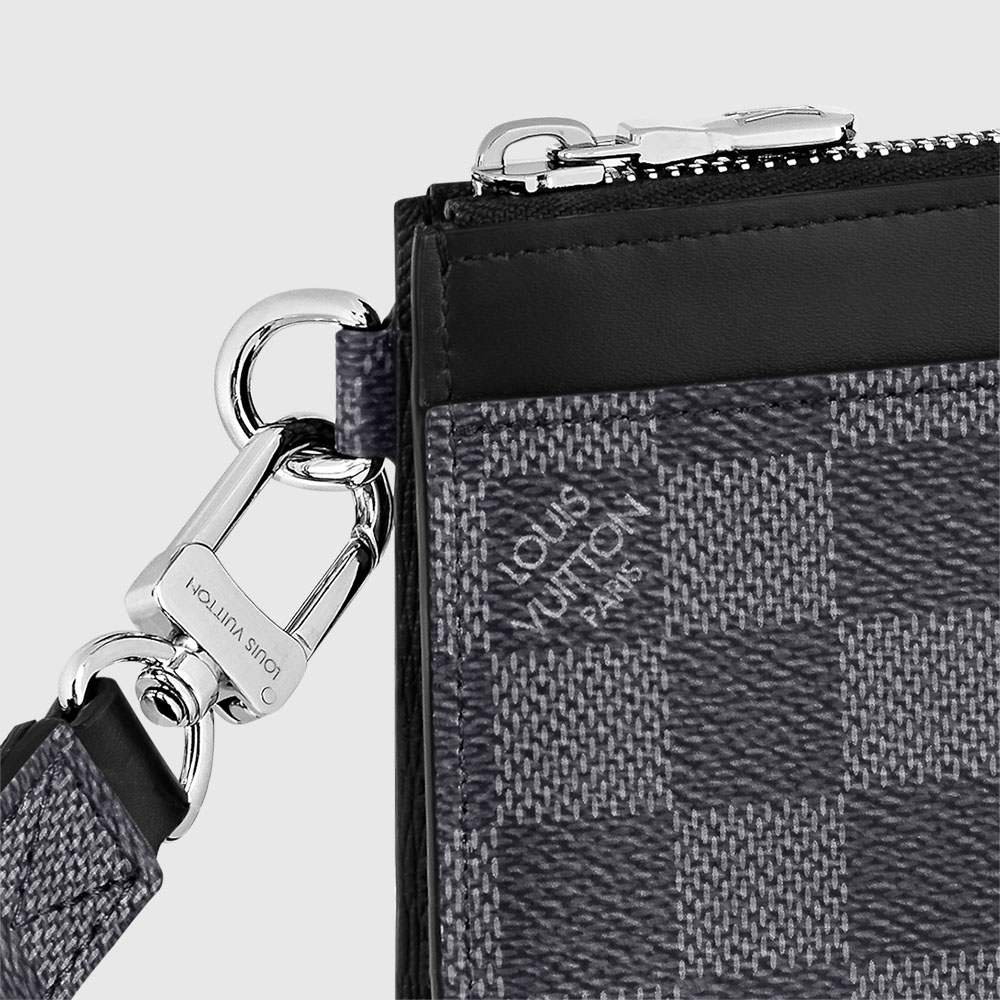ルイヴィトンコピー カードケース メンズ ジッピードラゴンヌ リストレット スマートフォンケース ポーチ ダミエグラフィット LOUIS VUITTON N60379 グレー ブラック - 商品画像 10