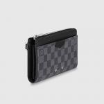 ルイヴィトンコピー カードケース メンズ ジッピードラゴンヌ リストレット スマートフォンケース ポーチ ダミエグラフィット LOUIS VUITTON N60379 グレー ブラック - 商品画像 7