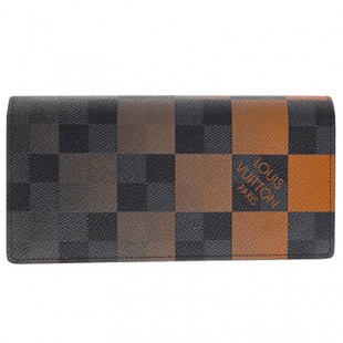 ルイヴィトンコピー ポルトフォイユ・ブラザ NM N60424 2つ折り財布 ダミエグラフィット ブラック系 グレー系 オレンジ系 サイフ メンズ LOUIS VUITTON - 商品画像 2
