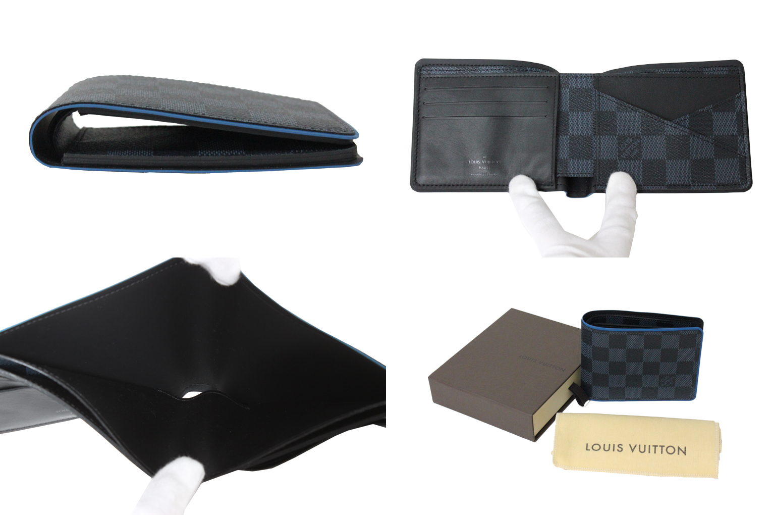 LOUIS VUITTON スーパーコピー 財布 ダミエ・コバルト ポルトフォイユ・ミュルティプル N63245 - 商品画像 2