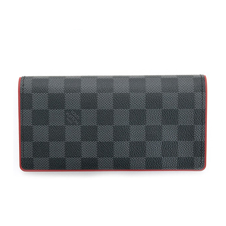 ルイヴィトンスーパーコピー LOUIS VUITTON 財布 長財布 メンズ レディース ダミエ・グラフィット ポルトフォイユ・ブラザ ボルドー N63254 - 商品画像 3