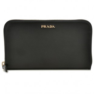 プラダコピー PRADA【SAFFIANO DOUBLE】ラウンドファスナー長財布NERO+FUOCO (ブラック/レッド) 1M0506 2E53 D9A - 商品画像 1