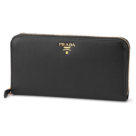 プラダスーパーコピー 長財布(ラウンドファスナー) PRADA 1M0506 2E8V F0002財布 ヴィッテロ フェニックス VITELLO PHENIX レディース NERO(ネロ) ブラック 黒 シンプル - 商品画像 3