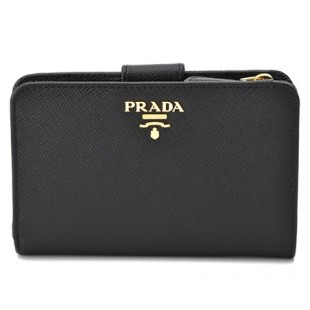 プラダコピー PRADA 2015年秋冬新作 型押しカーフスキン 二つ折り長財布 1ML225 QWA 002 - 商品画像 1