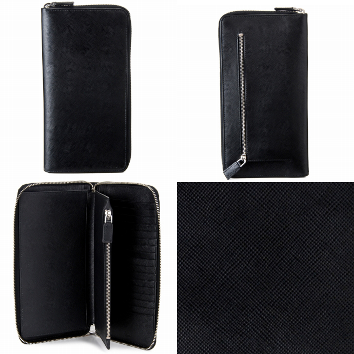 ブランドスーパーコピーPRADA/プラダ カーフスキン メンズ ラウンドファスナー長財布 2M1220 053 002 - 商品画像 2