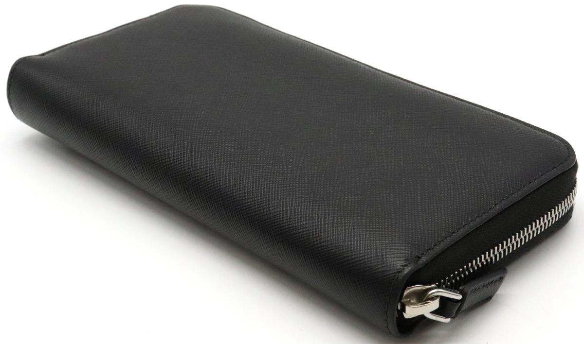 プラダスーパーコピー SAFFIANO CHARAC ロゴ ラウンドファスナー 長財布 サフィアーノ 型押しレザー NERO ブラック 黒 シルバー金具 2ML317 - 商品画像 4
