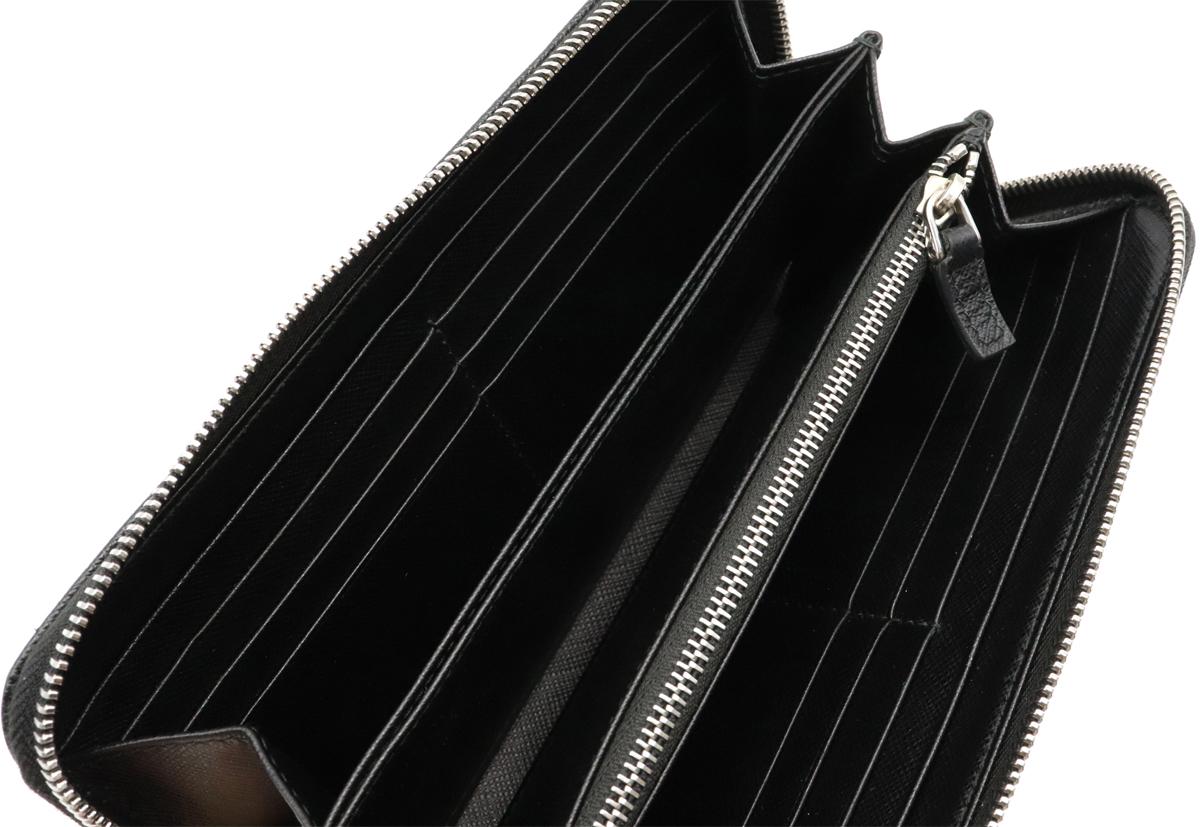 プラダスーパーコピー SAFFIANO CHARAC ロゴ ラウンドファスナー 長財布 サフィアーノ 型押しレザー NERO ブラック 黒 シルバー金具 2ML317 - 商品画像 10