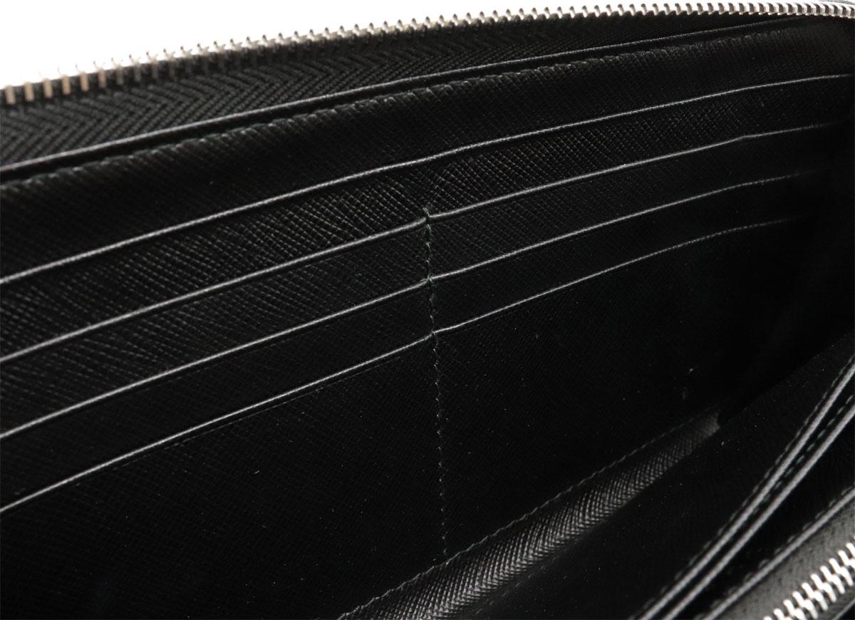 プラダスーパーコピー SAFFIANO CHARAC ロゴ ラウンドファスナー 長財布 サフィアーノ 型押しレザー NERO ブラック 黒 シルバー金具 2ML317 - 商品画像 6