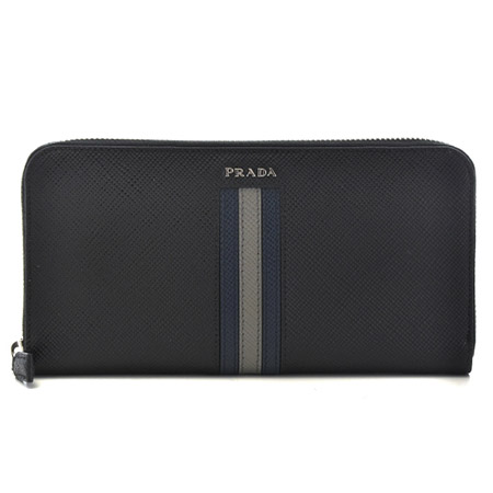 プラダスーパーコピー PRADA 2015年秋冬新作 型押しカーフスキン メンズ メンズ ラウンドファスナー長財布 2ML317 2E0L 002 - 商品画像 3