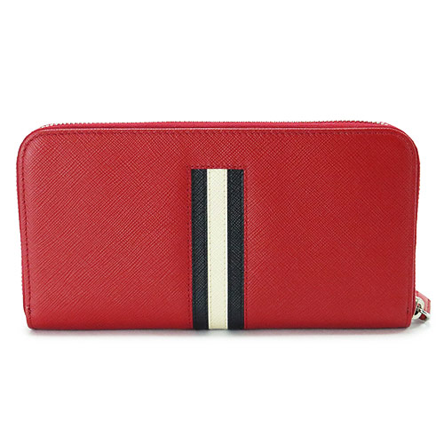 プラダコピー 長財布 PRADA 2ML317 2AJS F0C9F/SAF RIGHE FUOCO+NERO 財布 ラウンドファスナー サフィアーノ 型押しレザー フォーコ×BK - 商品画像 6