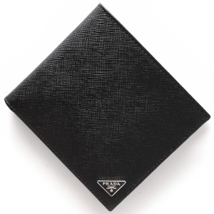 プラダスーパーコピー PRADA 二つ折り財布 SAFFIANO TRIANG ブラック 2MO738 QHH F0002 メンズ - 商品画像 2