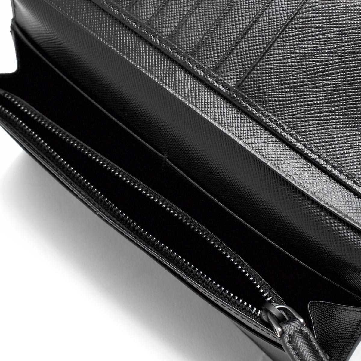 コピープラダ PRADA 長財布 サフィアーノ/SAFFIANO メタル/METAL ブラック 2MV836 QME F0002 メンズ - 商品画像 7