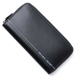 プラダコピー PRADA ラウンドファスナー 長財布 小銭入れ付き ブラック メンズ ウォレット 財布 ギフト プレゼント 2ml317 2bay f0002 CITY SPORT シティ スポーツ