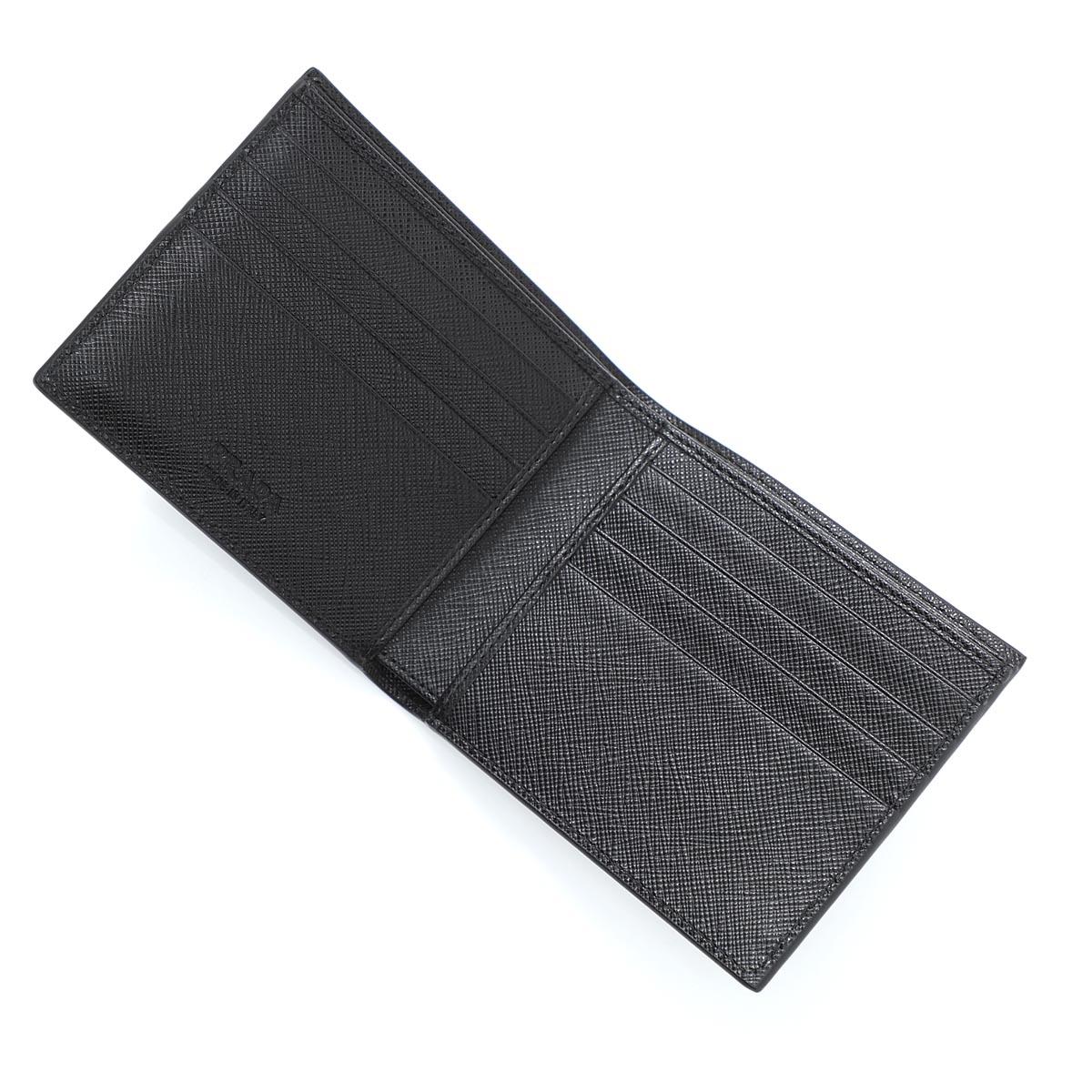 スーパーコピープラダ PRADA 2つ折り財布 ブラック メンズ 2mo513 qme f0632 SAFFIANO - 商品画像 10
