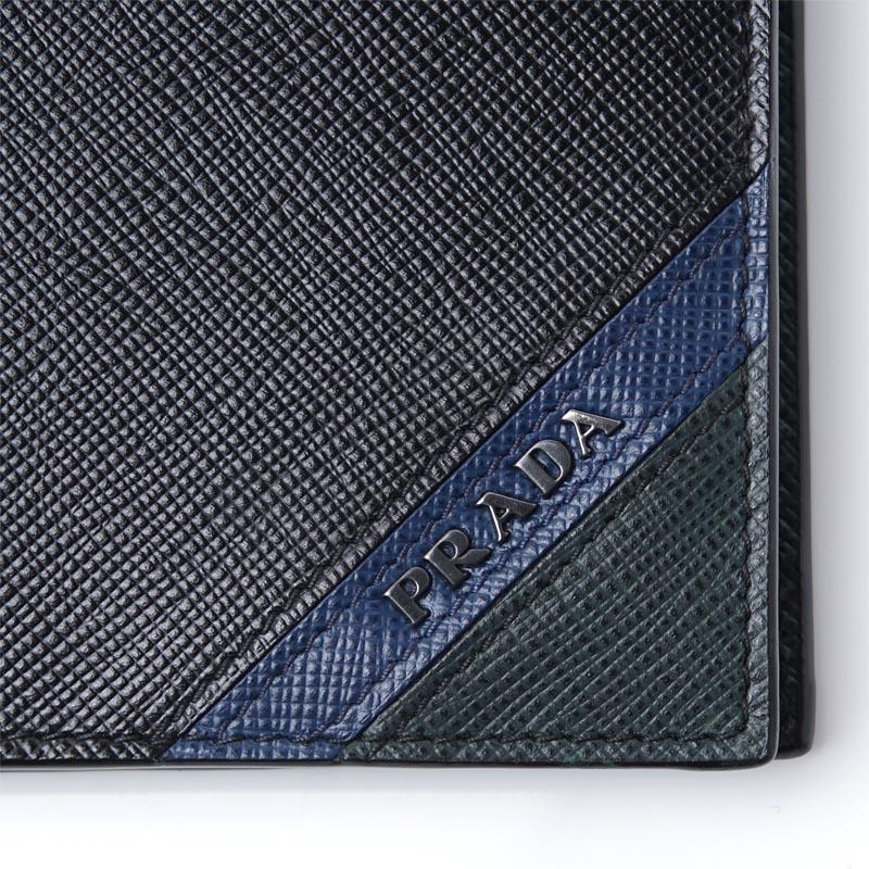 プラダスーパーコピー PRADA 2つ折り 財布 小銭入れ付き ブラック メンズ ウォレット ギフト プレゼント 2mo738 2ego f0575 - 商品画像 7