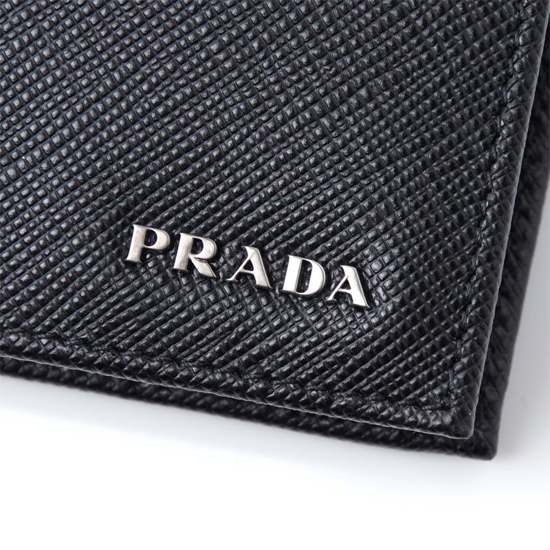 プラダコピー PRADA 2つ折り 財布 小銭入れ付き ブラック メンズ 黒 小物 レザー 革小物 ギフト プレゼント 2mo738 c5s f0g52 SAFFIANO サフィアーノ - 商品画像 7