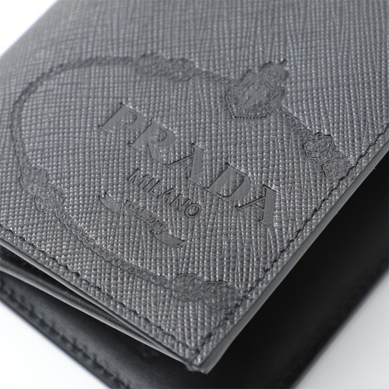 コピープラダ PRADA 長財布 小銭入れ付き ブラック メンズ ウォレット ギフト プレゼント 2mv836 2mb8 f0002 - 商品画像 7