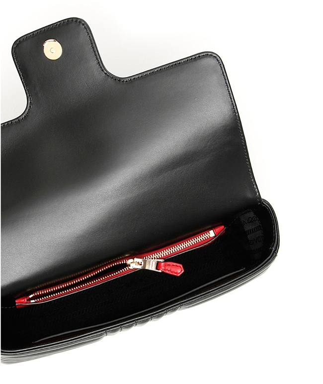 プラダ PRADA ダイアグラム ミディアム レザー バッグ 1BD108_2D91_F0CH4_V_COX - 商品画像 4