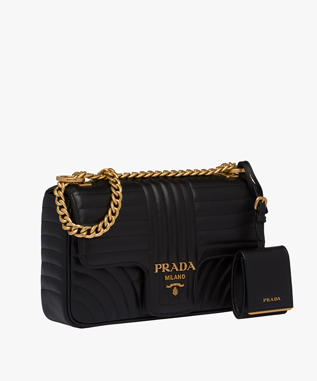 プラダ PRADA ダイアグラム ミディアム レザー バッグ 1BD108_2D91_F0CH4_V_COX - 商品画像 1