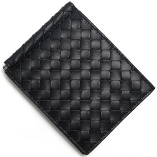 ボッテガヴェネタ BOTTEGA VENETA 二つ折財布【札入れ】 イントレチャート 【INTRECCIATO】 ブラック 123180 V4651 1000 メンズ - 商品画像 2