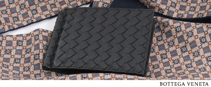 ボッテガヴェネタ BOTTEGA VENETA 二つ折財布【札入れ】 イントレチャート 【INTRECCIATO】 ブラック 123180 V4651 1000 メンズ - 商品画像 5