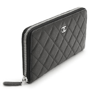 シャネルスーパーコピー財布 CHANEL シャネル 財布 ラウンドファスナ レザー キャビアスキン キルティング マトラッセ ブラック×ボルドー A50097 Y06500 C3906 CAVIAR BKBO/SV - 商品画像 3