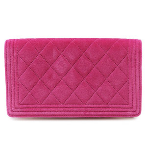 シャネルコピー長財布 CHANEL 二つ折り BOY CHANEL/ボーイシャネル マトラッセ ベロア ローズ A68901 - 商品画像 7